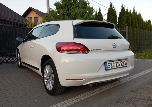 Volkswagen Scirocco cena 24500 przebieg: 188000, rok produkcji 2009 z Słomniki małe 497